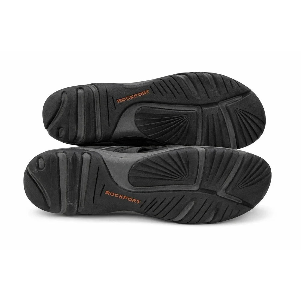 Rockport Sandals 10.5 Black Leather Sport Sandals Shoes K50883 - Picture 8 of 8